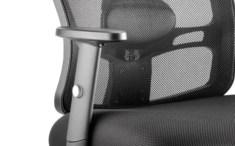 Salem Medium Mesh Back Task Operator Office Chair with Arms - Image 4