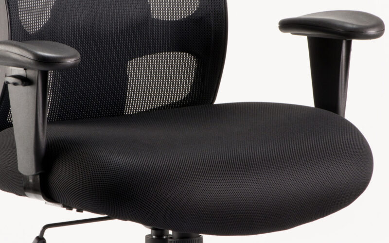 Salem HD High Back Heavy Duty Task Operator Office Chair with Arms - Image 4