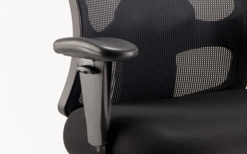 Salem HD High Back Heavy Duty Task Operator Office Chair with Arms - Image 2