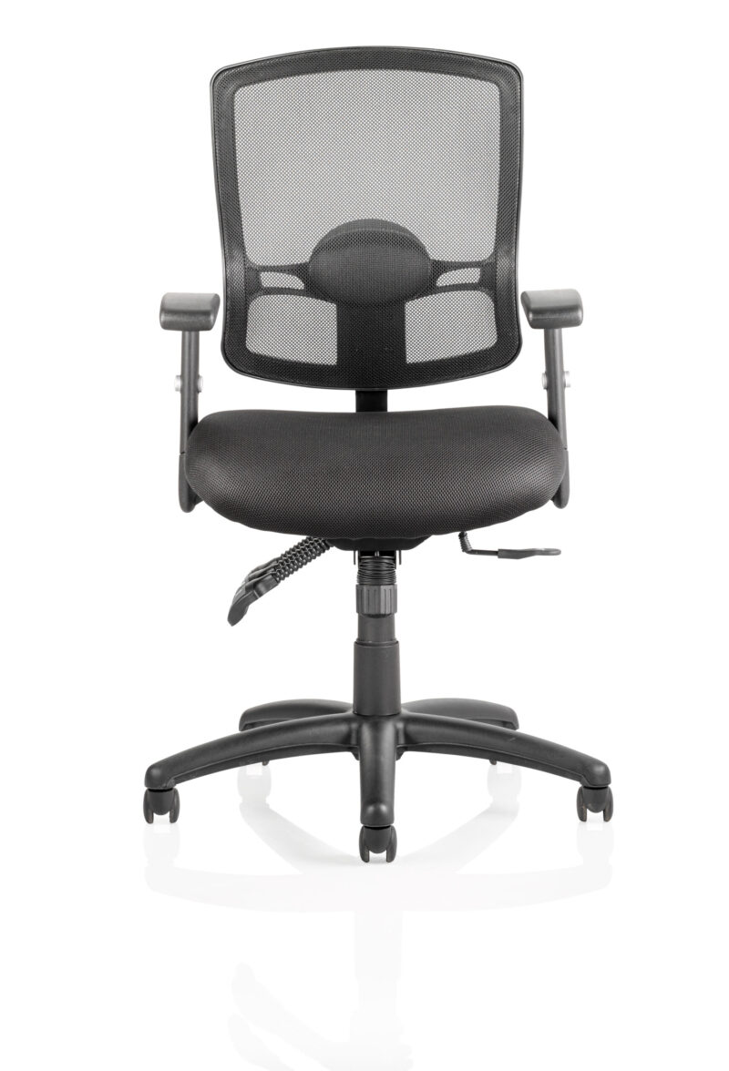 Salem III High Mesh Back Task Operator Office Chair with Arms - Image 2