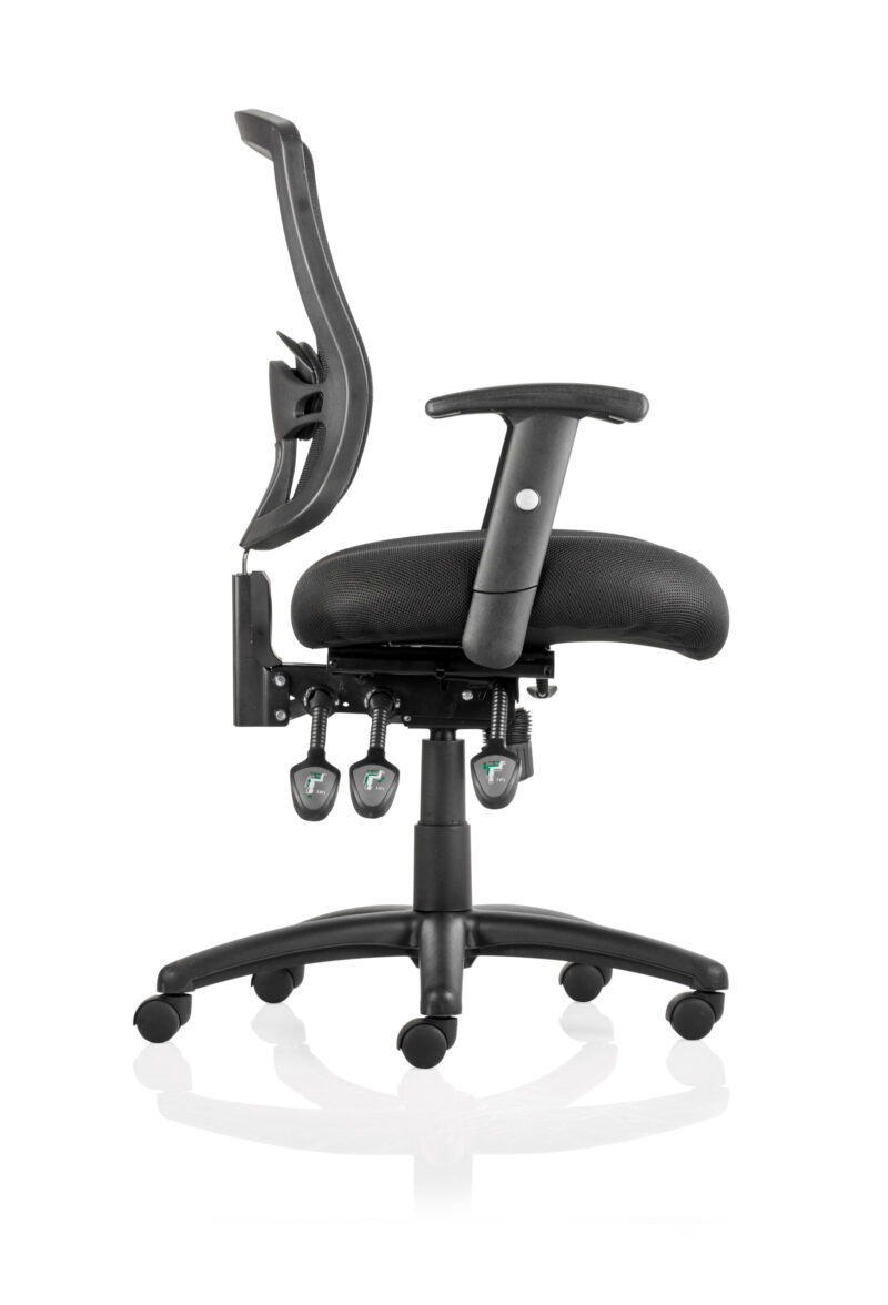 Salem III High Mesh Back Task Operator Office Chair with Arms - Image 4