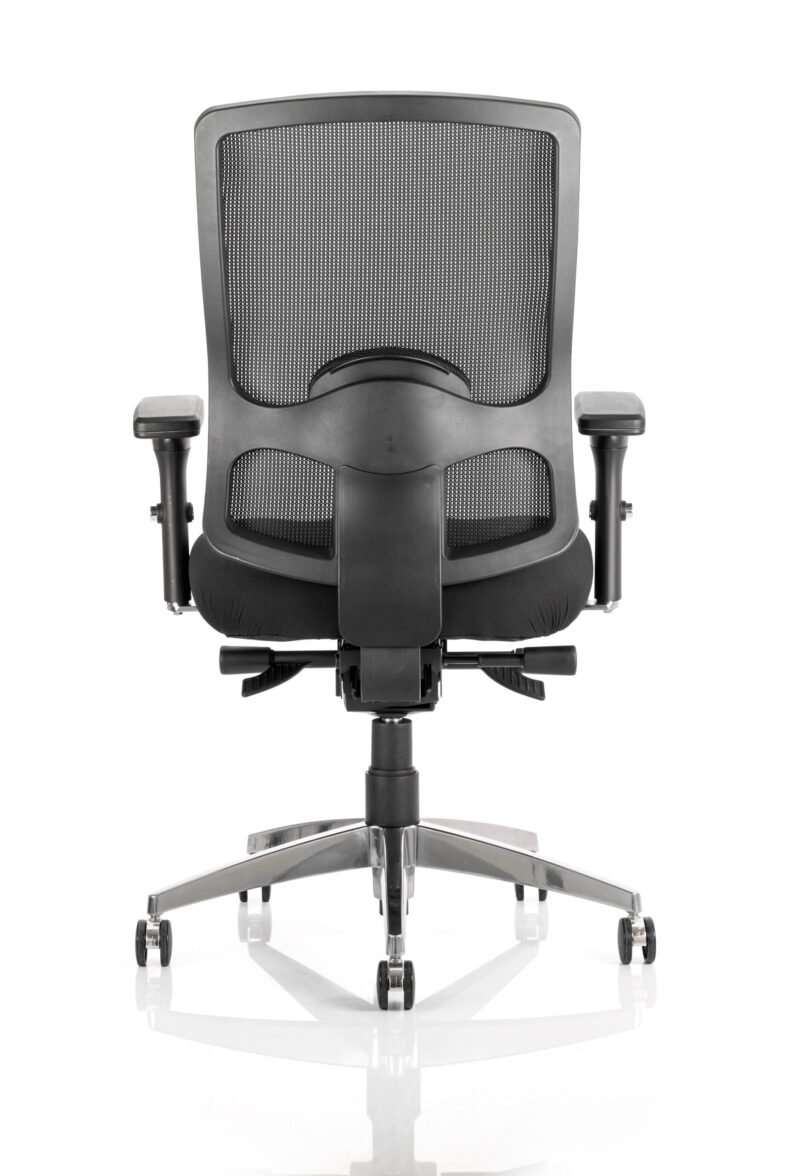 Monarch High Mesh Back Ergonomic Task Operator Office Chair with Arms - Image 4