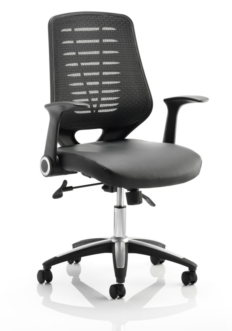 PassPro Medium Mesh Back Task Operator Office Chair with Arms - Image 5