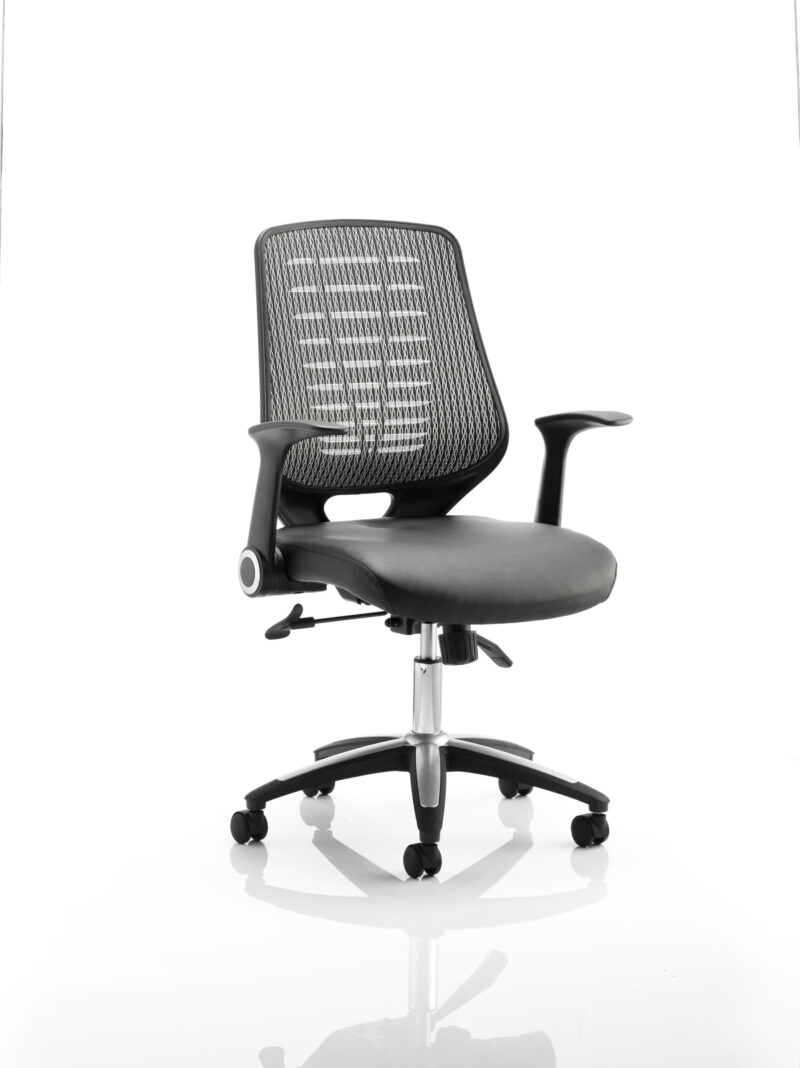 PassPro Medium Mesh Back Task Operator Office Chair with Arms - Image 25