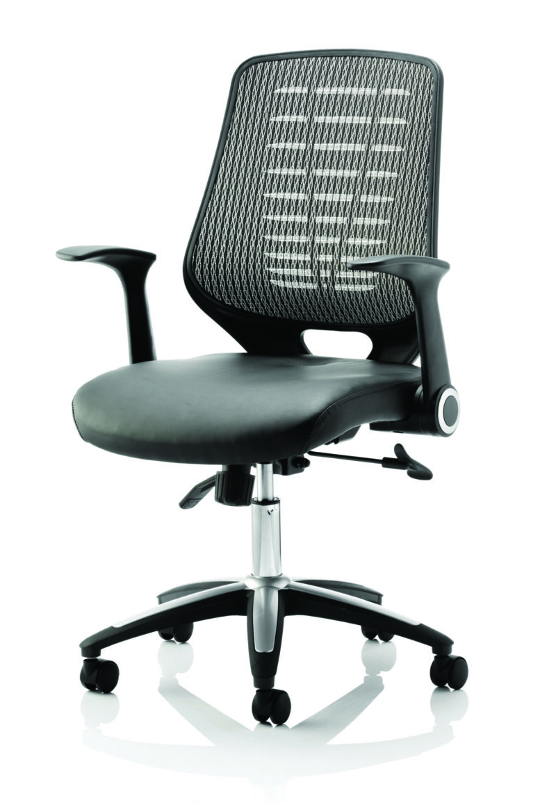 PassPro Medium Mesh Back Task Operator Office Chair with Arms - Image 26