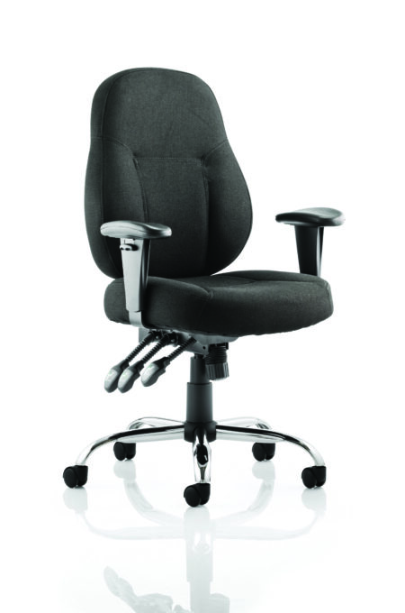 Thunder High Back Task Operator Office Chair with Arms