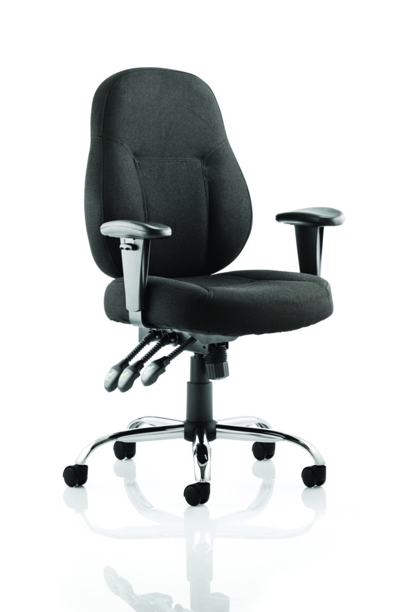 Thunder High Back Task Operator Office Chair with Arms