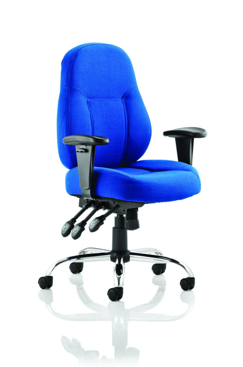 Thunder High Back Task Operator Office Chair with Arms - Image 4