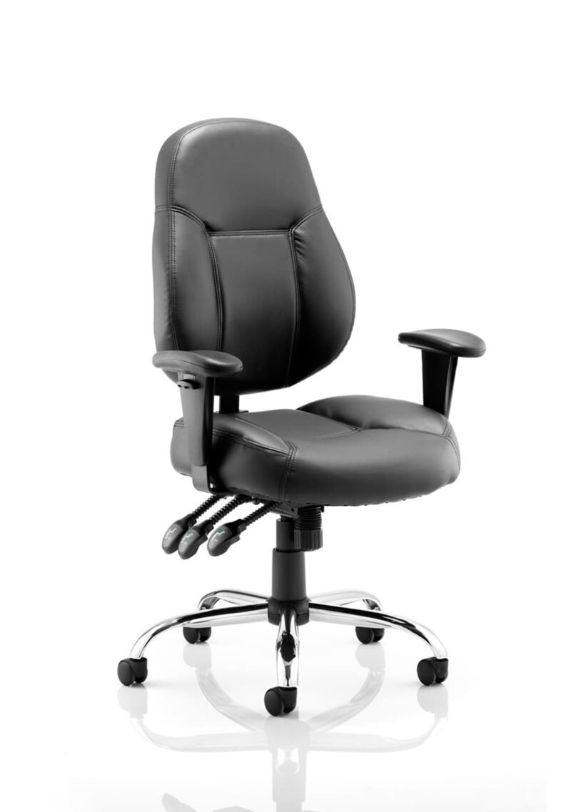 Thunder High Back Task Operator Office Chair with Arms - Image 3