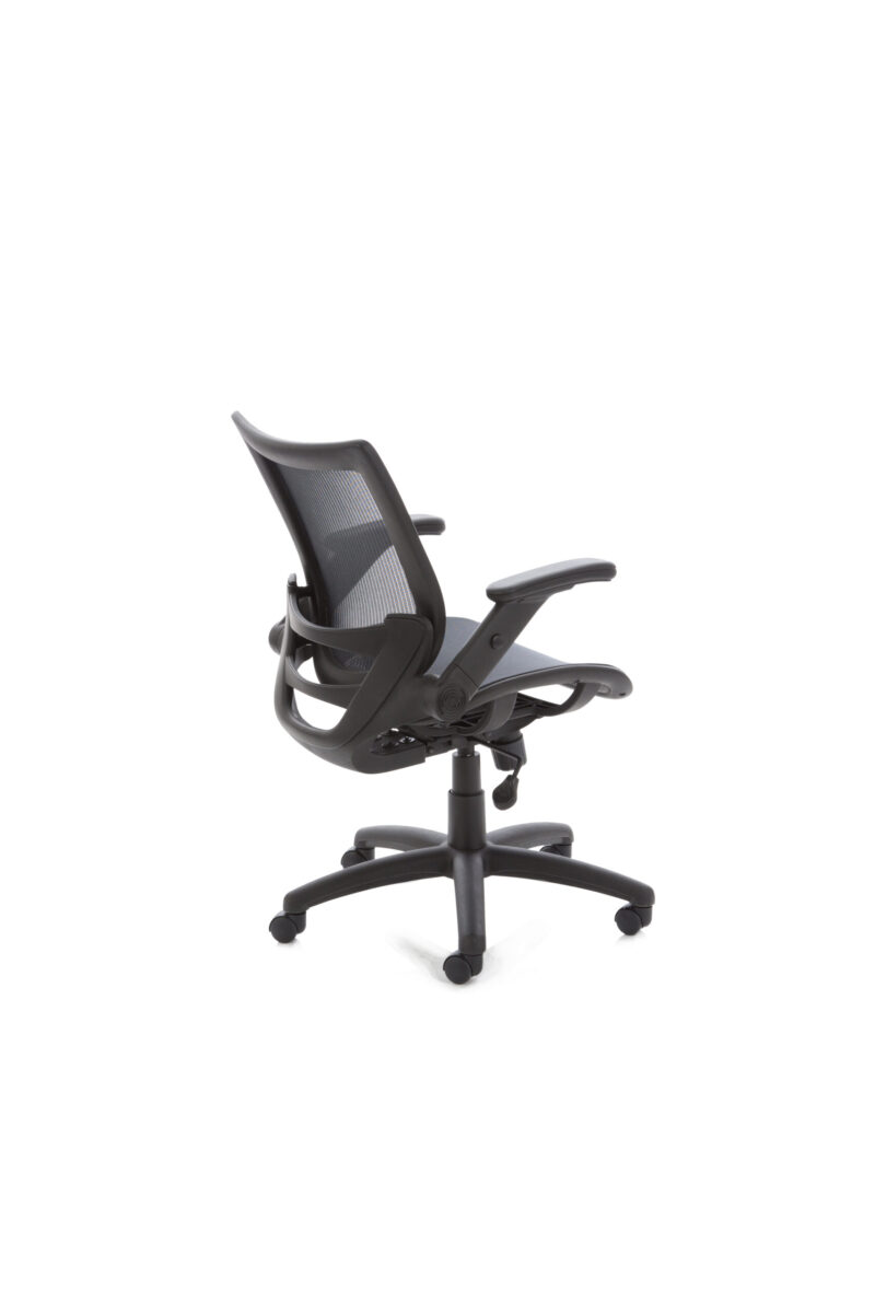 MaxPro Medium Mesh Back Task Operator Office Chair with Folding Arms - Image 4