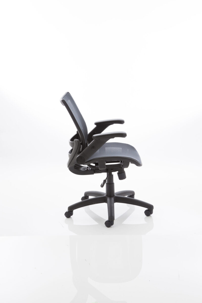MaxPro Medium Mesh Back Task Operator Office Chair with Folding Arms - Image 5