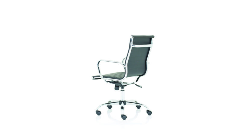 Orleans Black Leather Executive Office Chair with Arms - Image 2