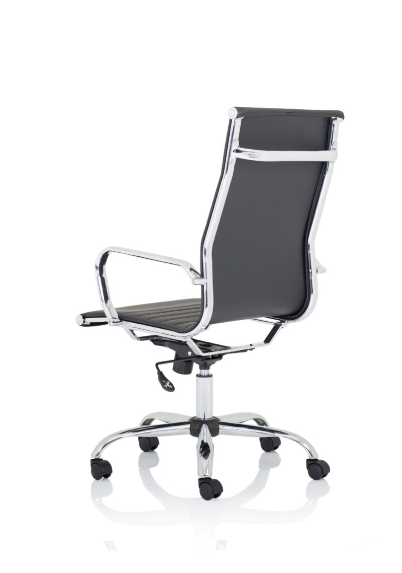 Orleans Black Leather Executive Office Chair with Arms - Image 9