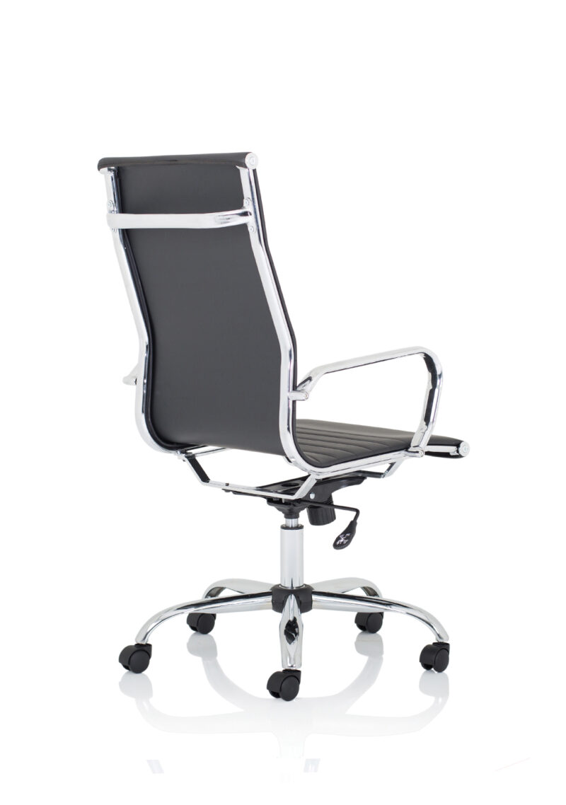 Orleans Black Leather Executive Office Chair with Arms - Image 10