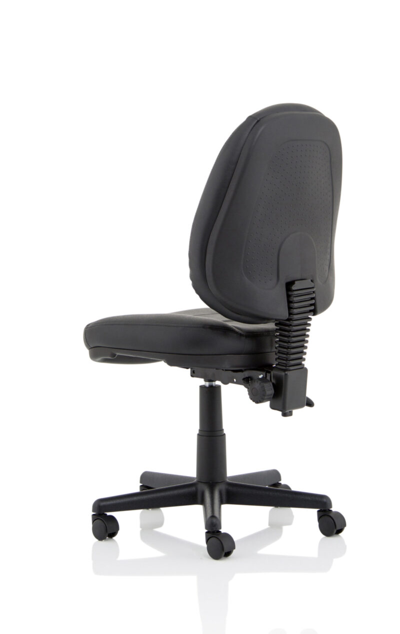 Hudson Medium Back Black Leather Task Operator Office Chair - Image 4