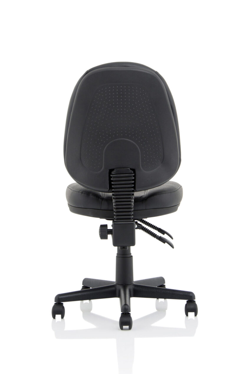 Hudson Medium Back Black Leather Task Operator Office Chair - Image 5