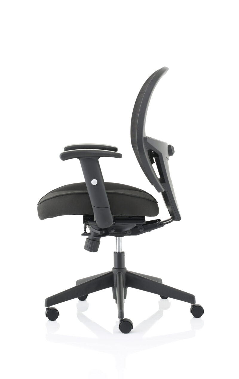 Boulder High Mesh Back Black Task Operator Office Chair with Arms - Image 4
