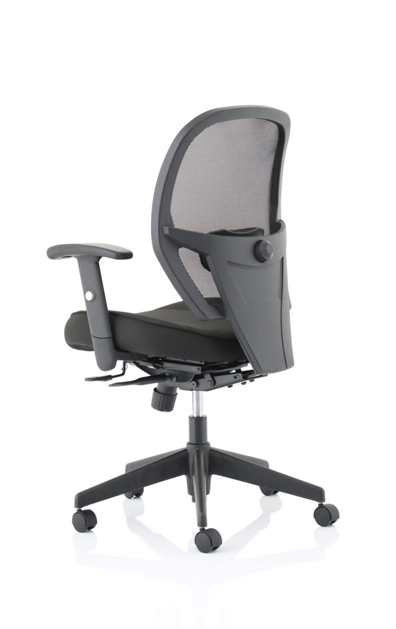 Boulder High Mesh Back Black Task Operator Office Chair with Arms - Image 5