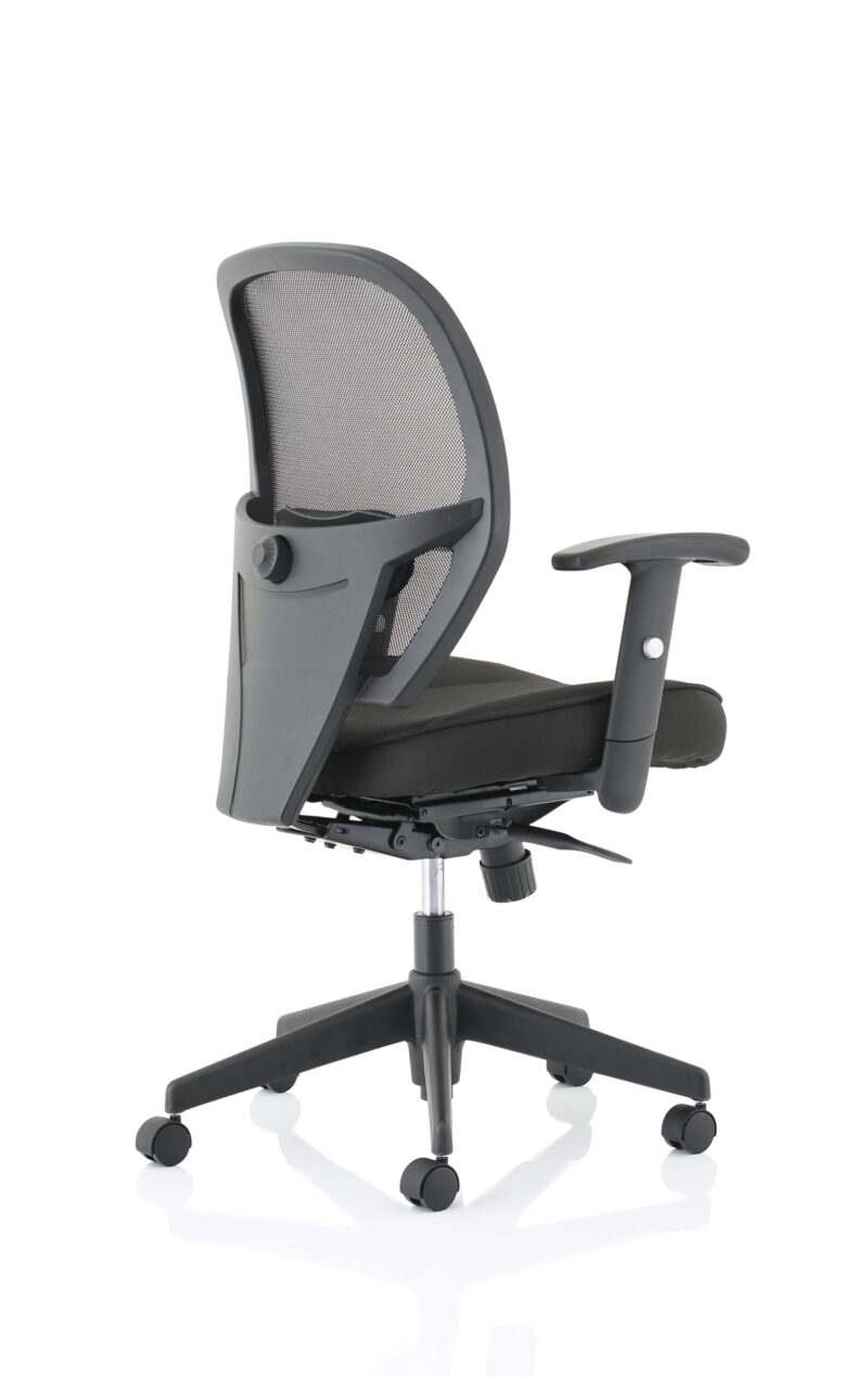 Boulder High Mesh Back Black Task Operator Office Chair with Arms - Image 7
