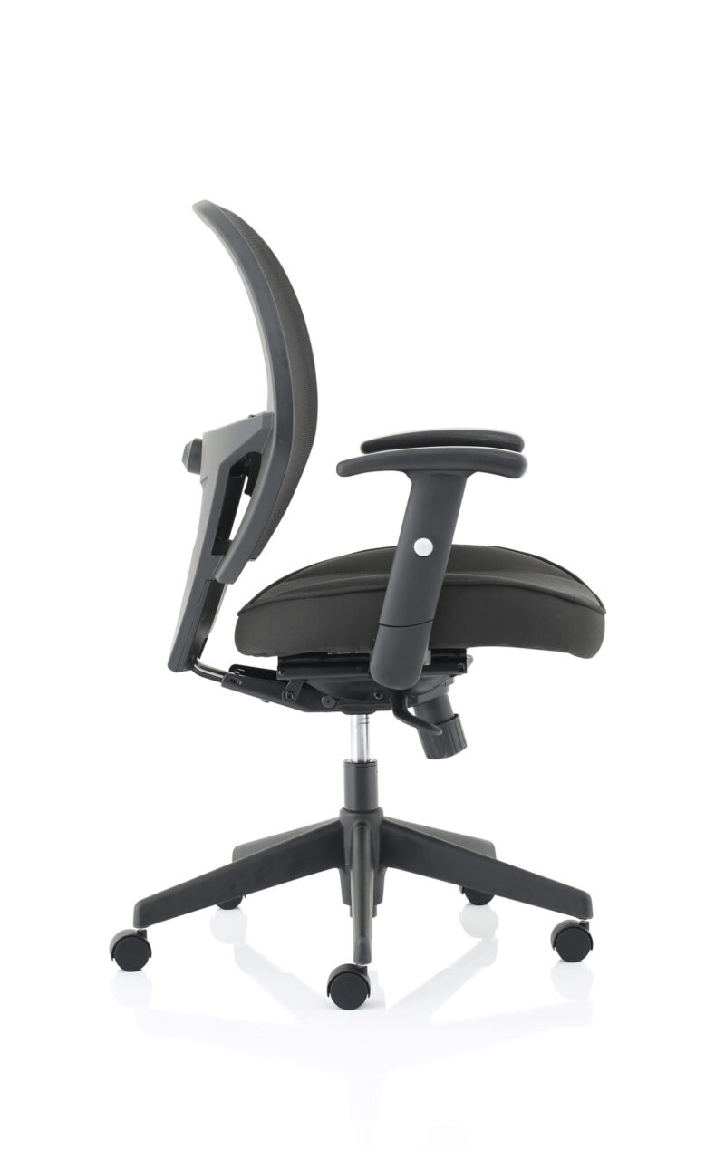 Boulder High Mesh Back Black Task Operator Office Chair with Arms - Image 8