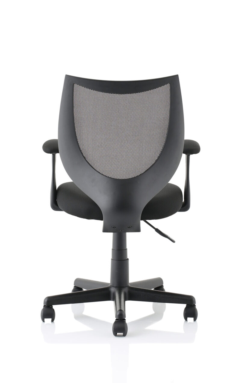 Monarch Medium Back Black Mesh Task Operator Office Chair With Arms - Image 6