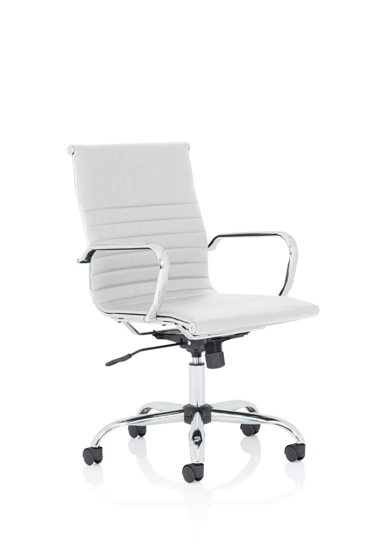 Orleans Black Leather Executive Office Chair with Arms - Image 5