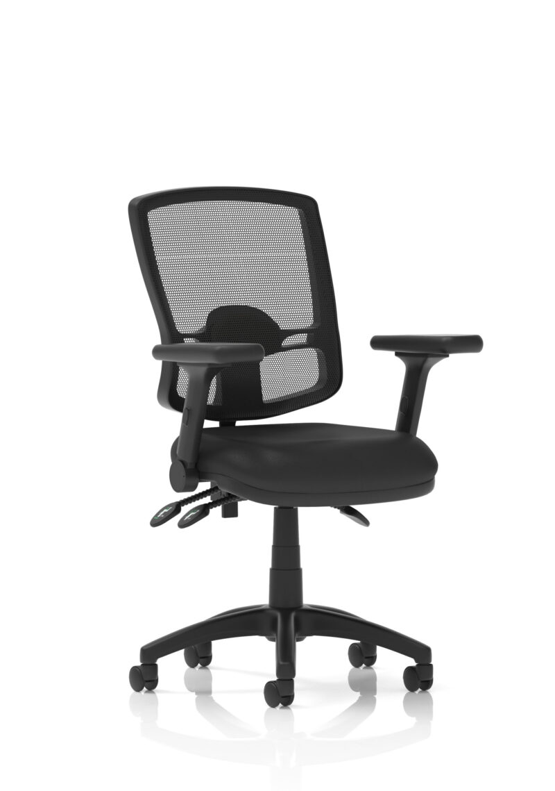 Nova Plus III Deluxe Medium Mesh Back Task Operator Office Chair - Image 23