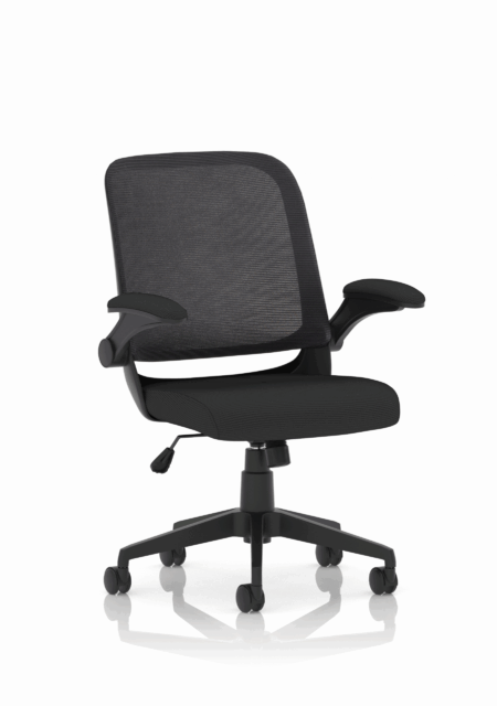 Team Task Operator Mesh Chair With Folding Arms