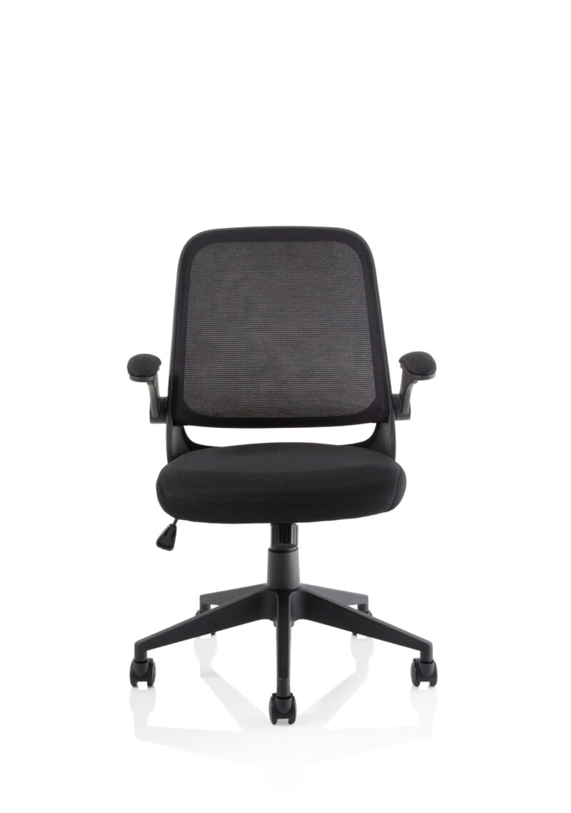 Team Task Operator Mesh Chair With Folding Arms - Image 2