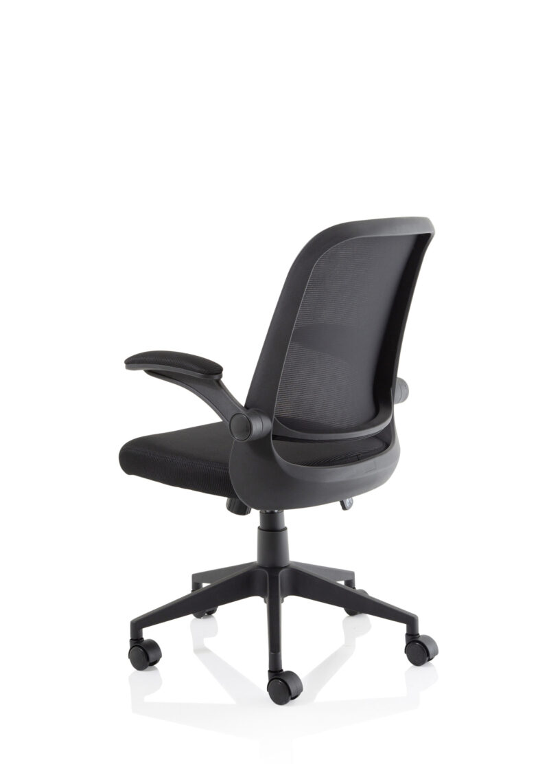 Team Task Operator Mesh Chair With Folding Arms - Image 5