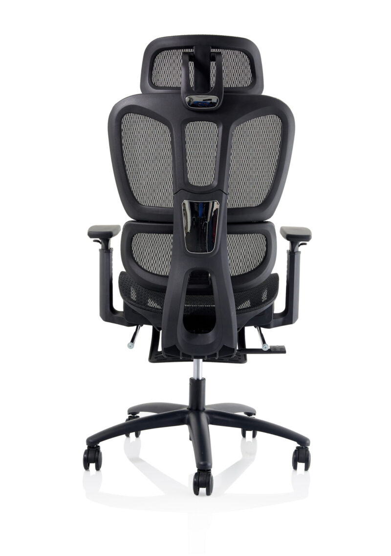 Vista Executive Mesh Chair With Height Adjustable Arms and Footrest - Image 6