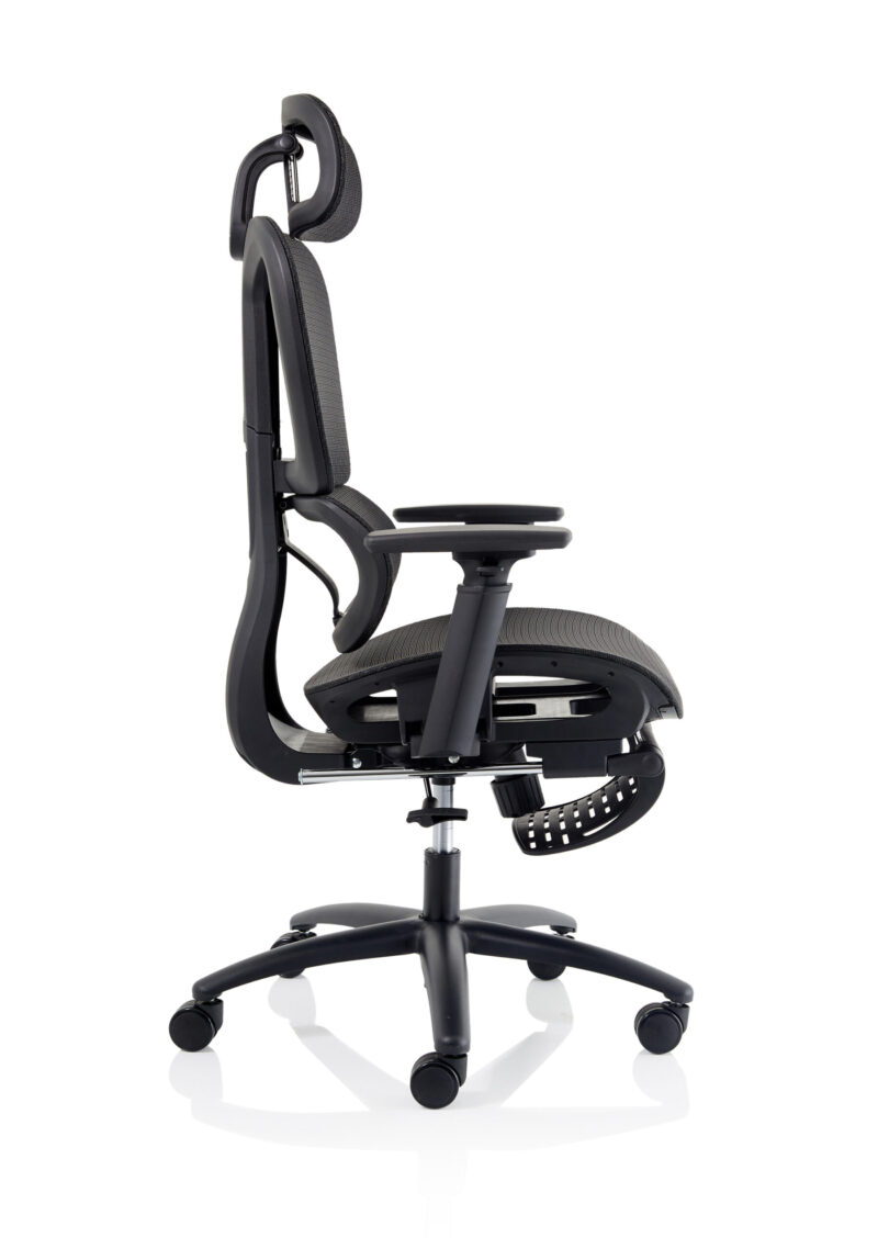 Vista Executive Mesh Chair With Height Adjustable Arms and Footrest - Image 8