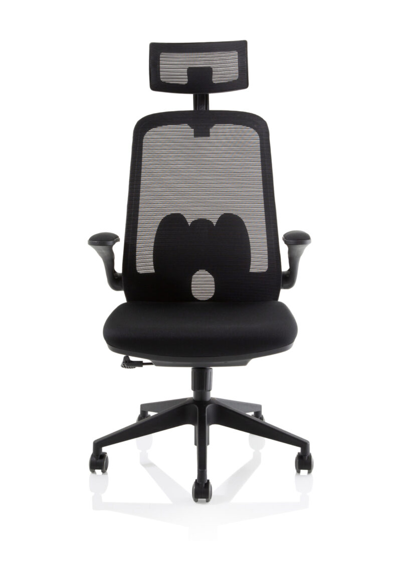 Alpha Executive Mesh Chair With Folding Arms - Image 2