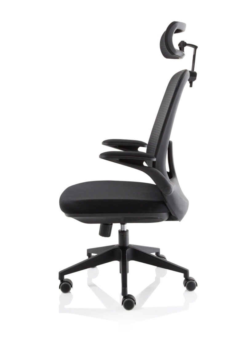 Alpha Executive Mesh Chair With Folding Arms - Image 4