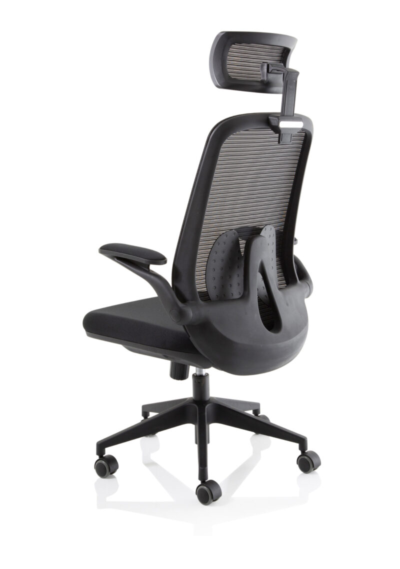 Alpha Executive Mesh Chair With Folding Arms - Image 5