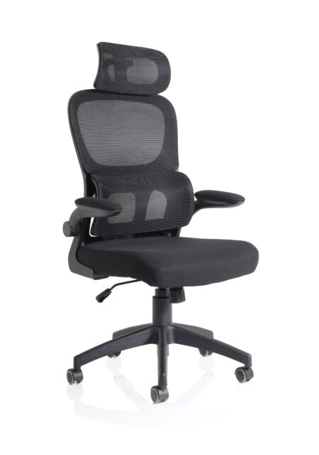 Bloom Task Operator Mesh Back Fabric Seat With Headrest