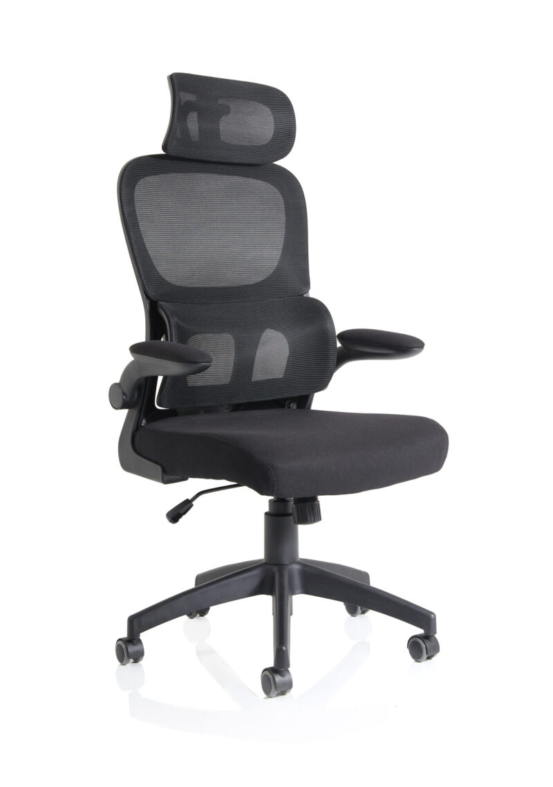 Bloom Task Operator Mesh Back Fabric Seat With Headrest