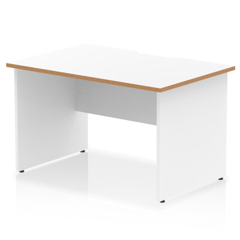 Surge Scalloped Edge 1200mm Straight Desk Panel End Leg