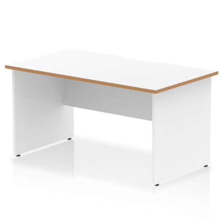 Surge Scalloped Edge 1400mm Straight Desk Panel End Leg