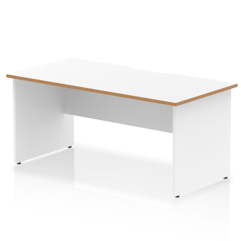 Surge Scalloped Edge 1600mm Straight Desk Panel End Leg
