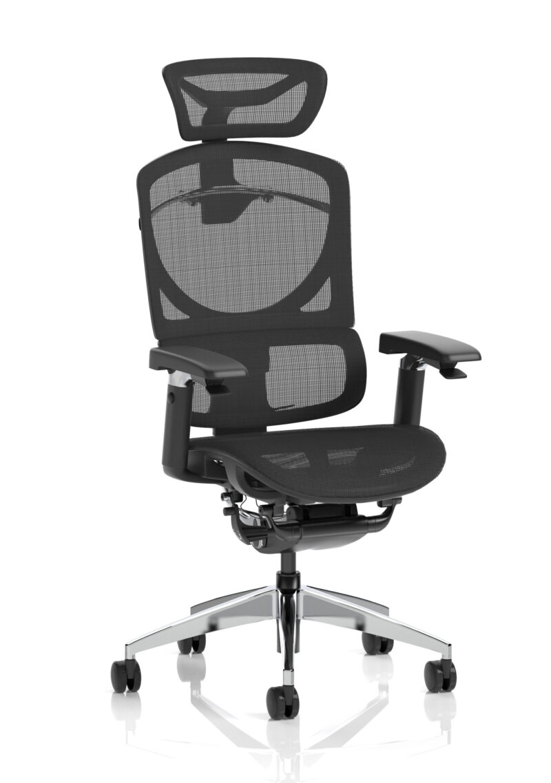 Aligno Click Plus High Back Alignonomic Posture Office Chair with Arms and Headrest - Image 9