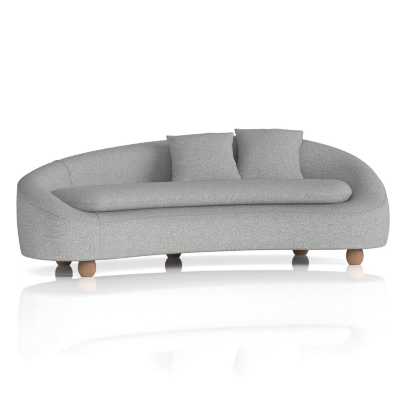 Ivy 3 Seater Curved Sofa