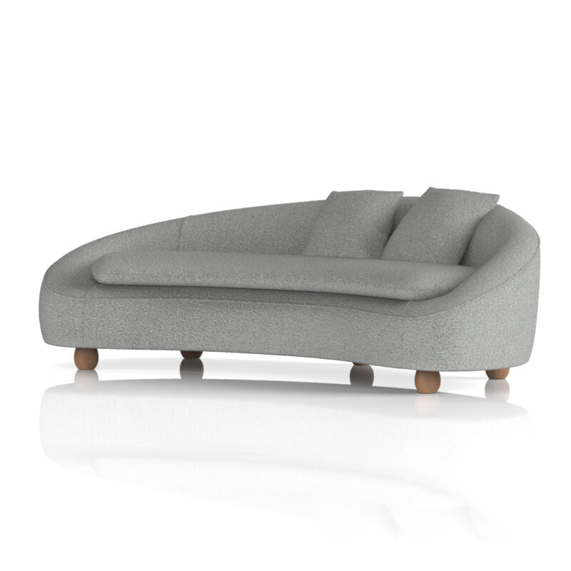 Ivy 3 Seater Curved Sofa - Image 3
