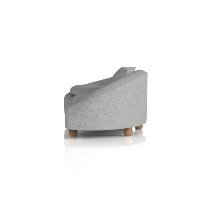 Ivy 3 Seater Curved Sofa - Image 4