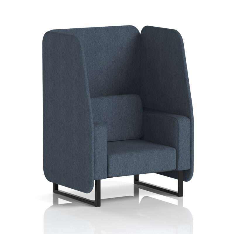 Greywood Open Booth With Black Legs in Single Tone - Image 7