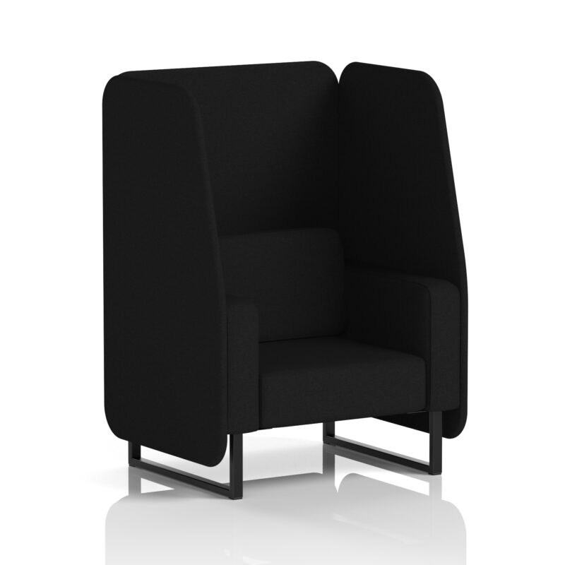 Greywood Open Booth With Black Legs in Single Tone - Image 25