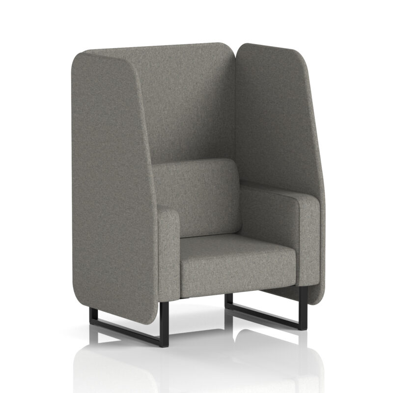 Greywood Open Booth With Black Legs in Single Tone - Image 28