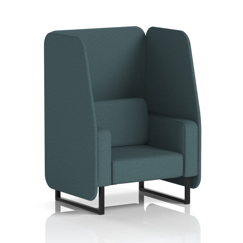 Greywood Open Booth With Black Legs in Single Tone - Image 31