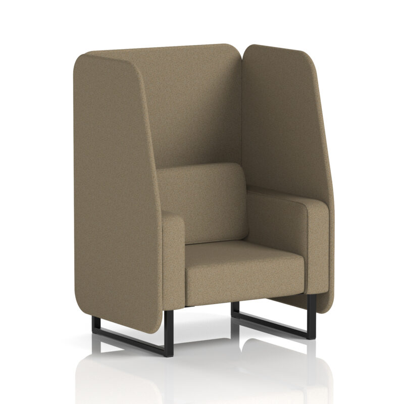 Greywood Open Booth With Black Legs in Single Tone - Image 37