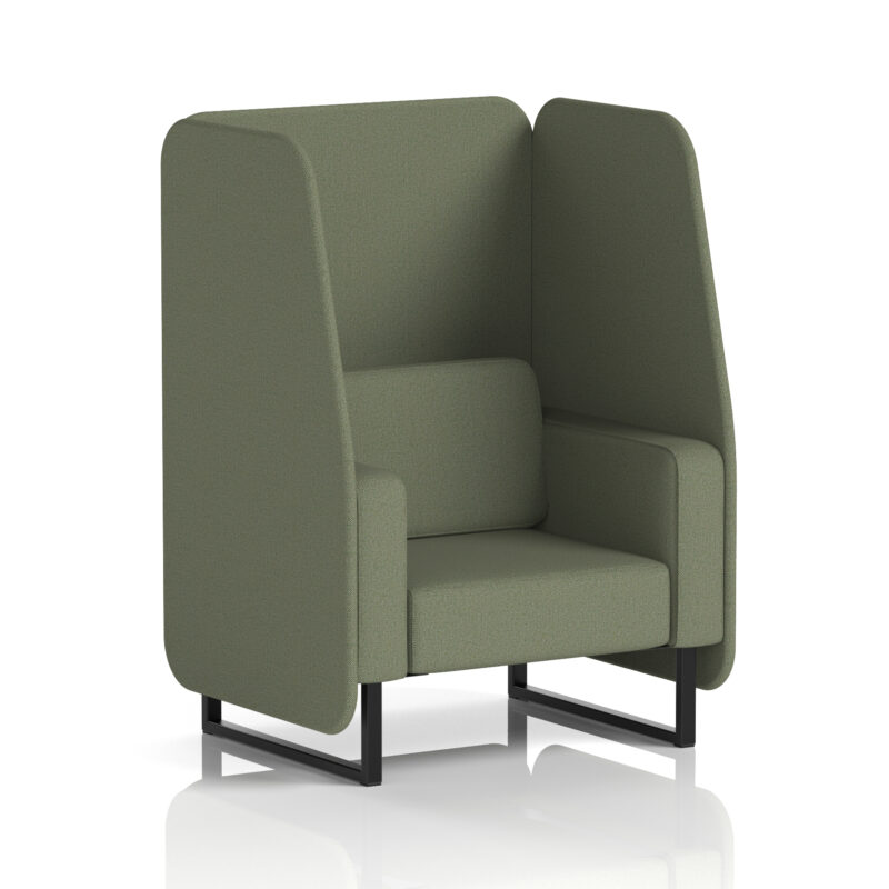 Greywood Open Booth With Black Legs in Single Tone - Image 40